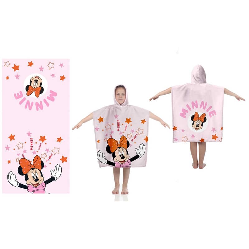 Poncho Toalla Minnie Disney algodon - Espadas y Más