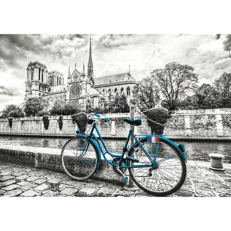 Puzzle Bicicleta Cerca de Notre Dame 500pzs - Espadas y Más