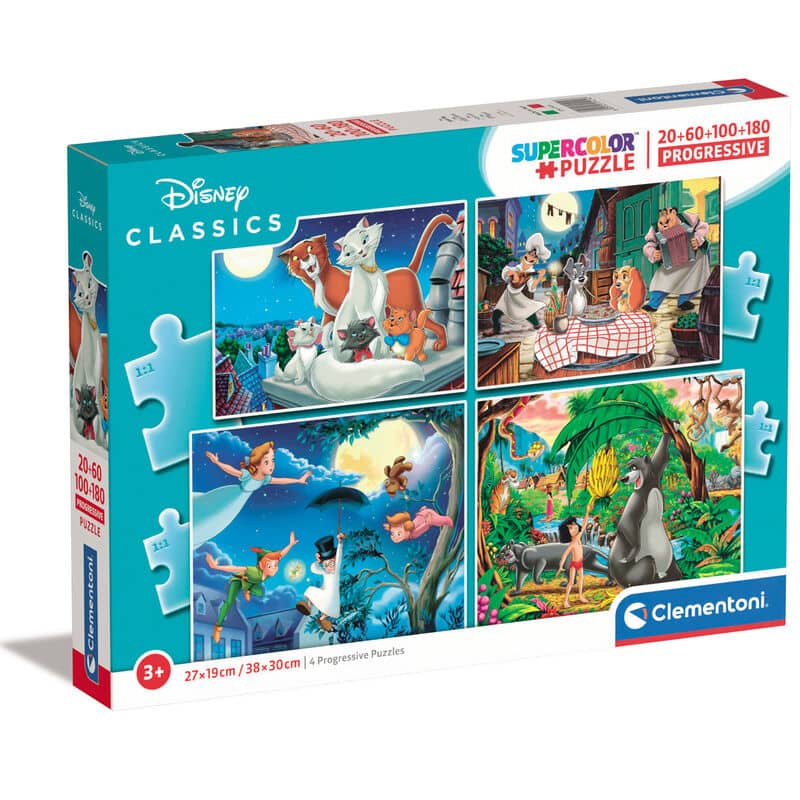 Puzzle Classics Disney 20+60+100+180pzs - Espadas y Más