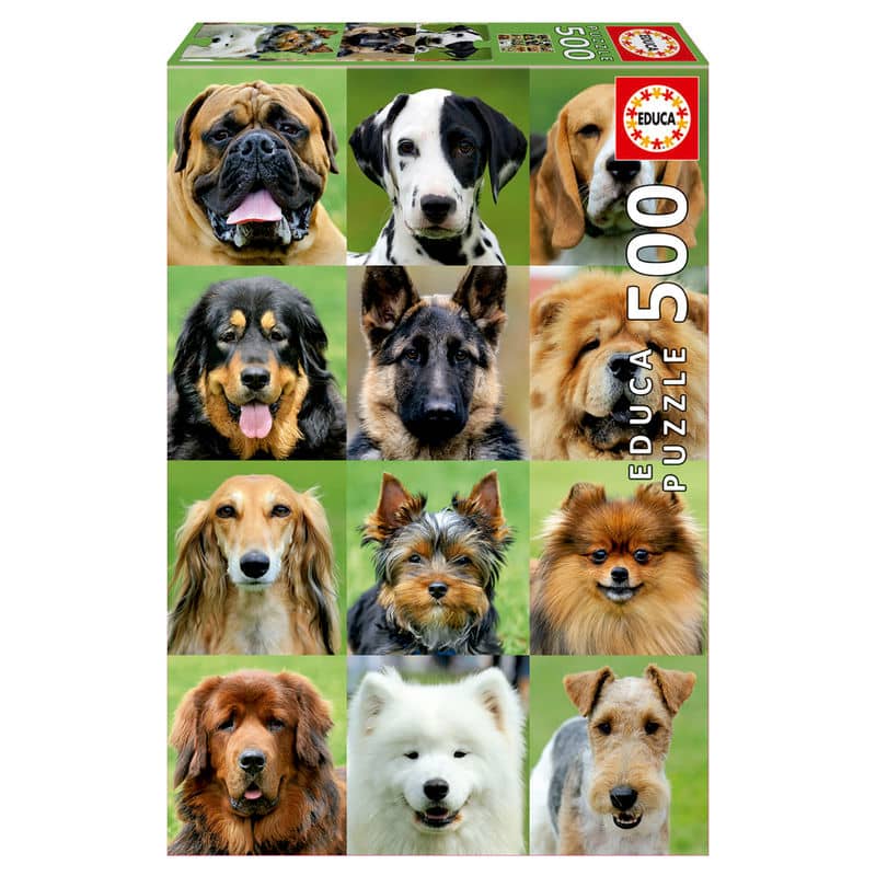 Puzzle Collage de Perros 500pzs - Espadas y Más