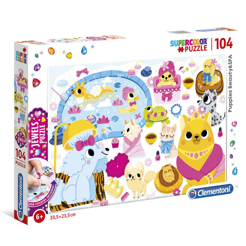 Puzzle Jewels Puppies Beauty and SPA 104pzs - Espadas y Más