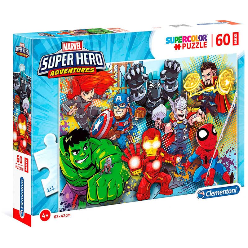 Puzzle Maxi Superhero Marvel 60pzs - Espadas y Más