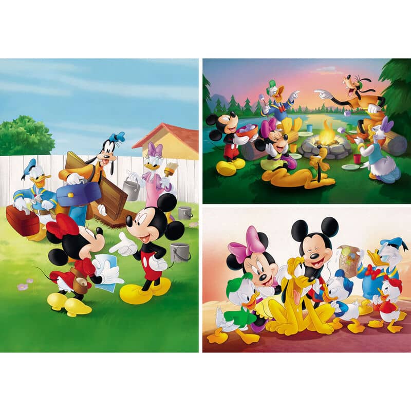 Puzzle Mickey Mouse Disney 3x48pzs - Espadas y Más