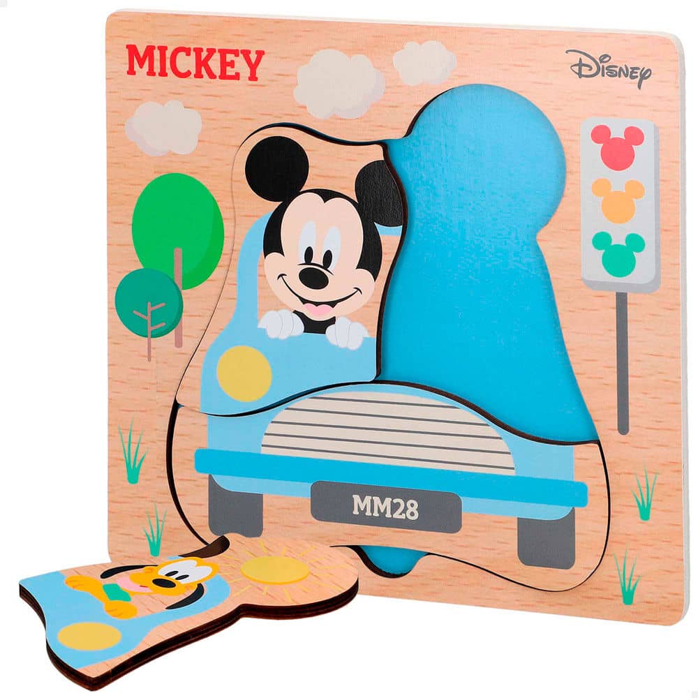 Puzzle madera Mickey Minnie Disney surtido - Espadas y Más