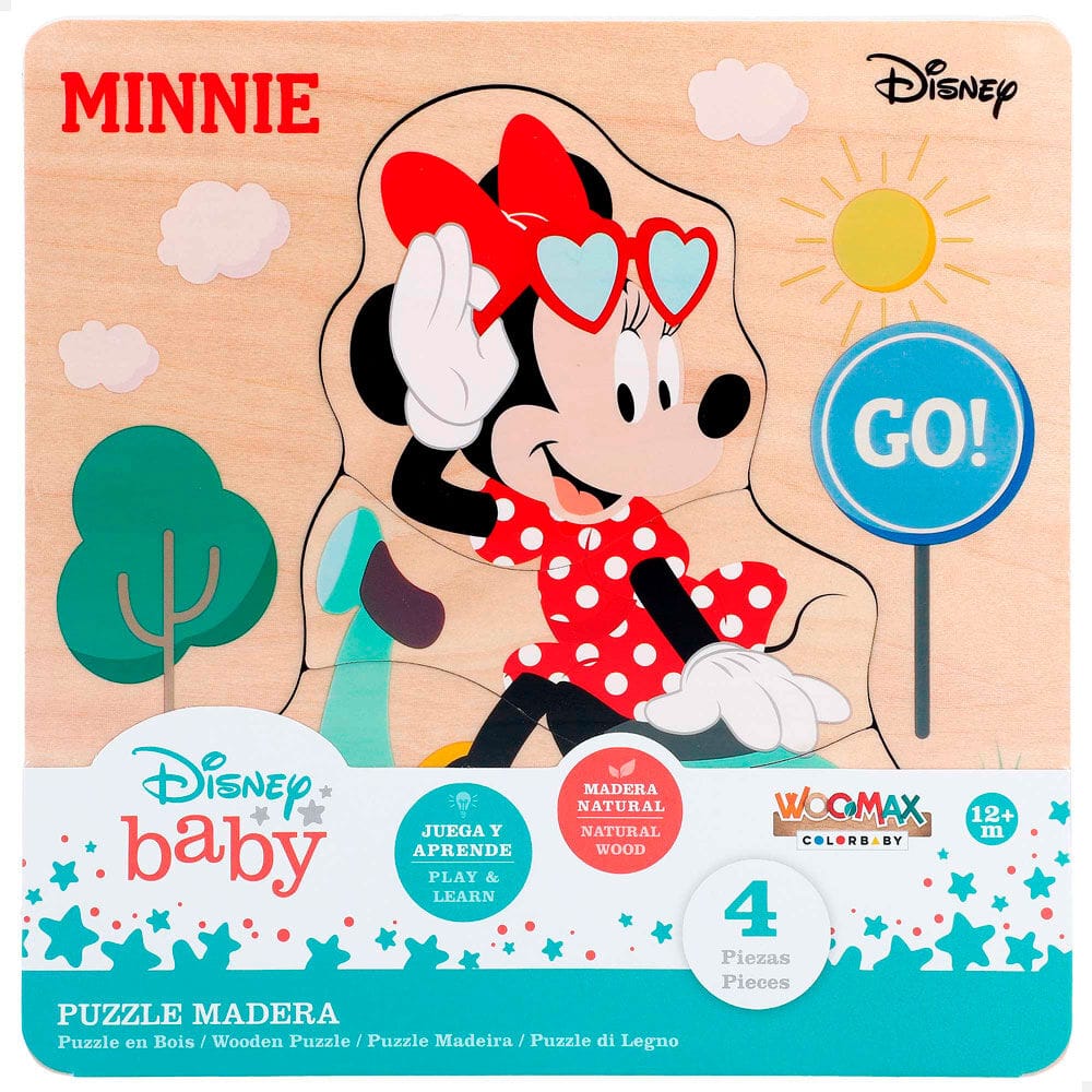 Puzzle madera Mickey Minnie Disney surtido - Espadas y Más