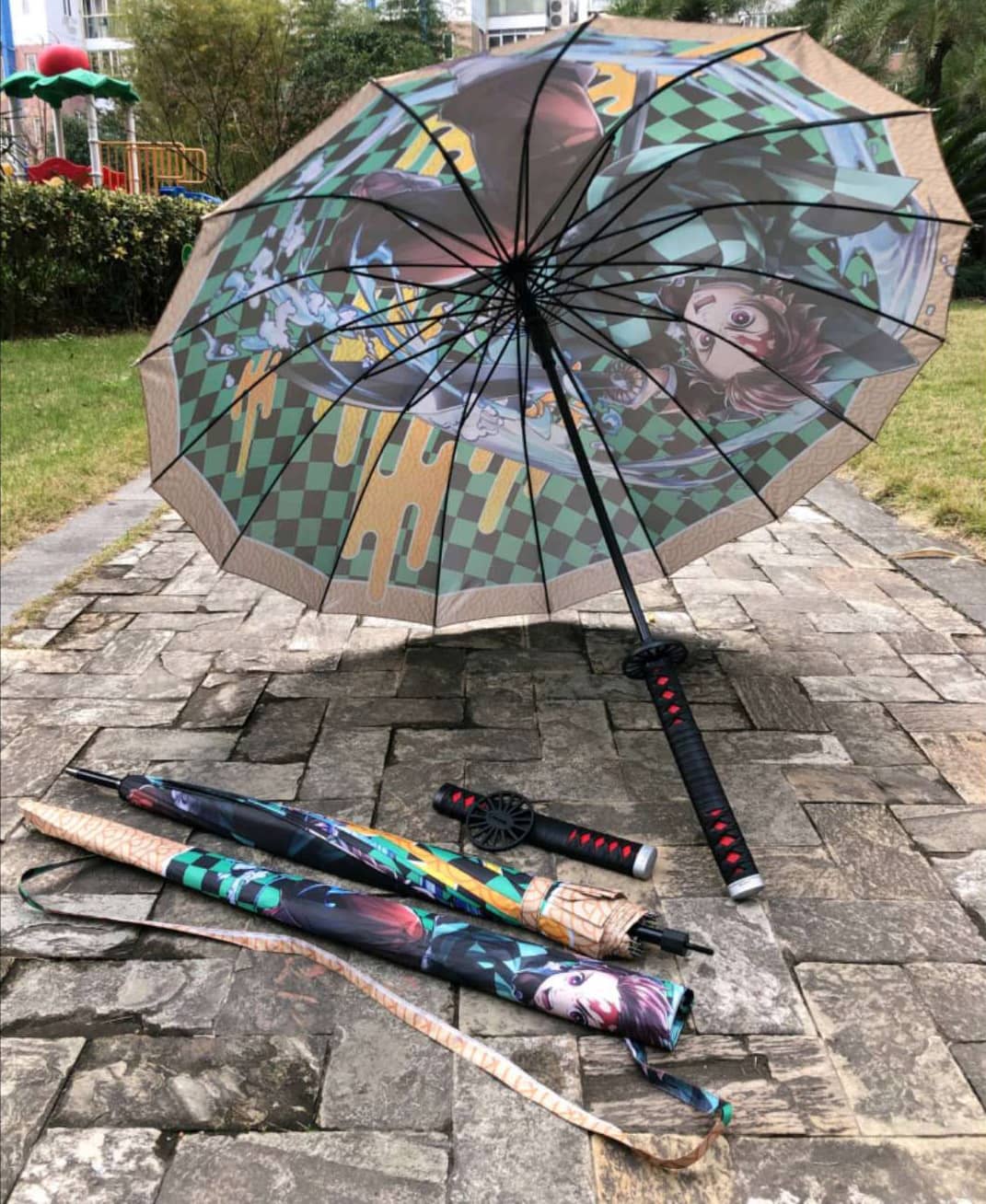 Paraguas Tanjiro Kimetsu No Yaiba S0316 - Espadas y Más