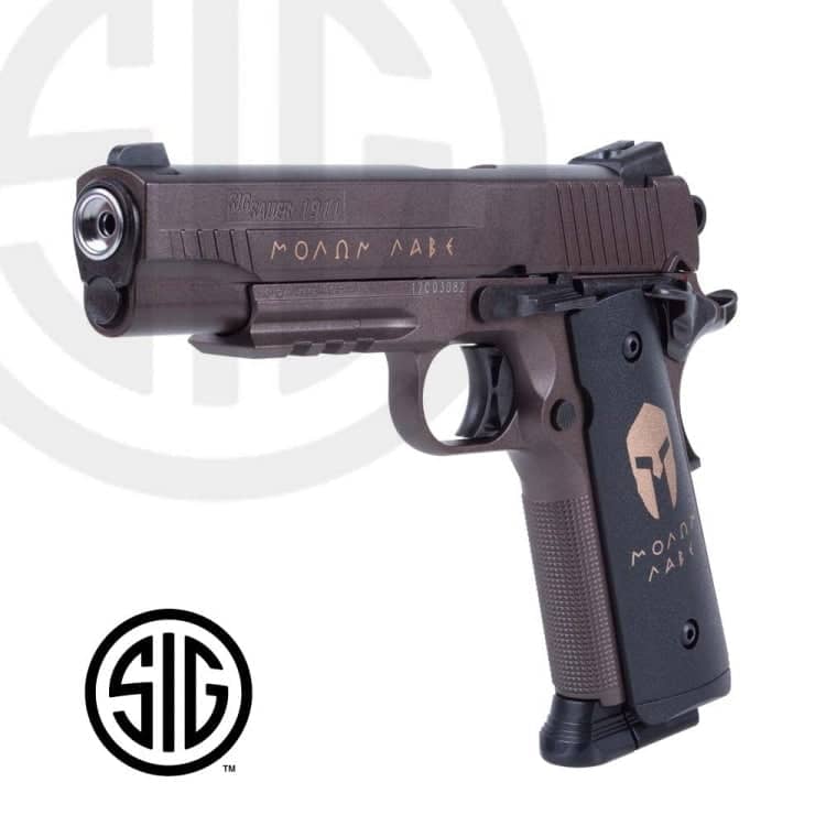 Pistola Sig Sauer Spartan CO2 - 4,5 mm BBs Acero - Blowback SS1911SP - Espadas y Más