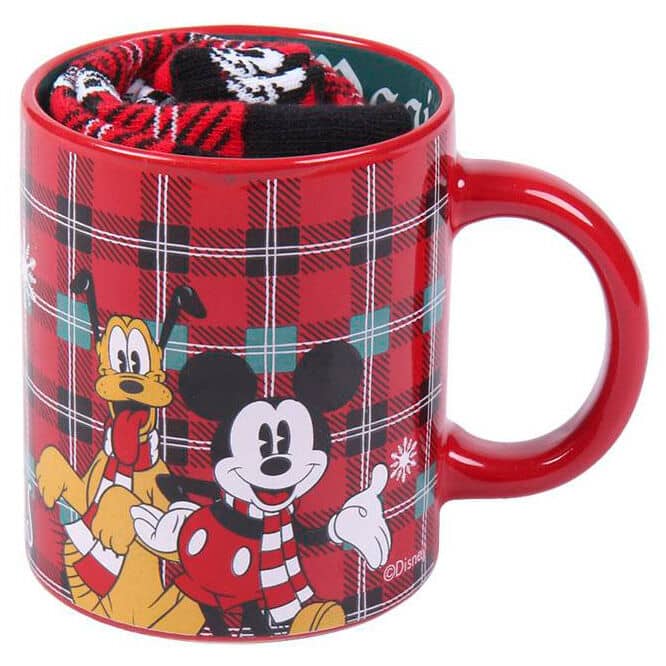 Conjunto de meias + caneca do Mickey Disney