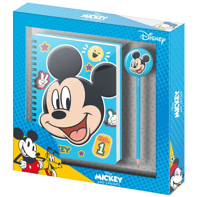 Set diario + boligrafo Blissy Mickey Disney - Espadas y Más