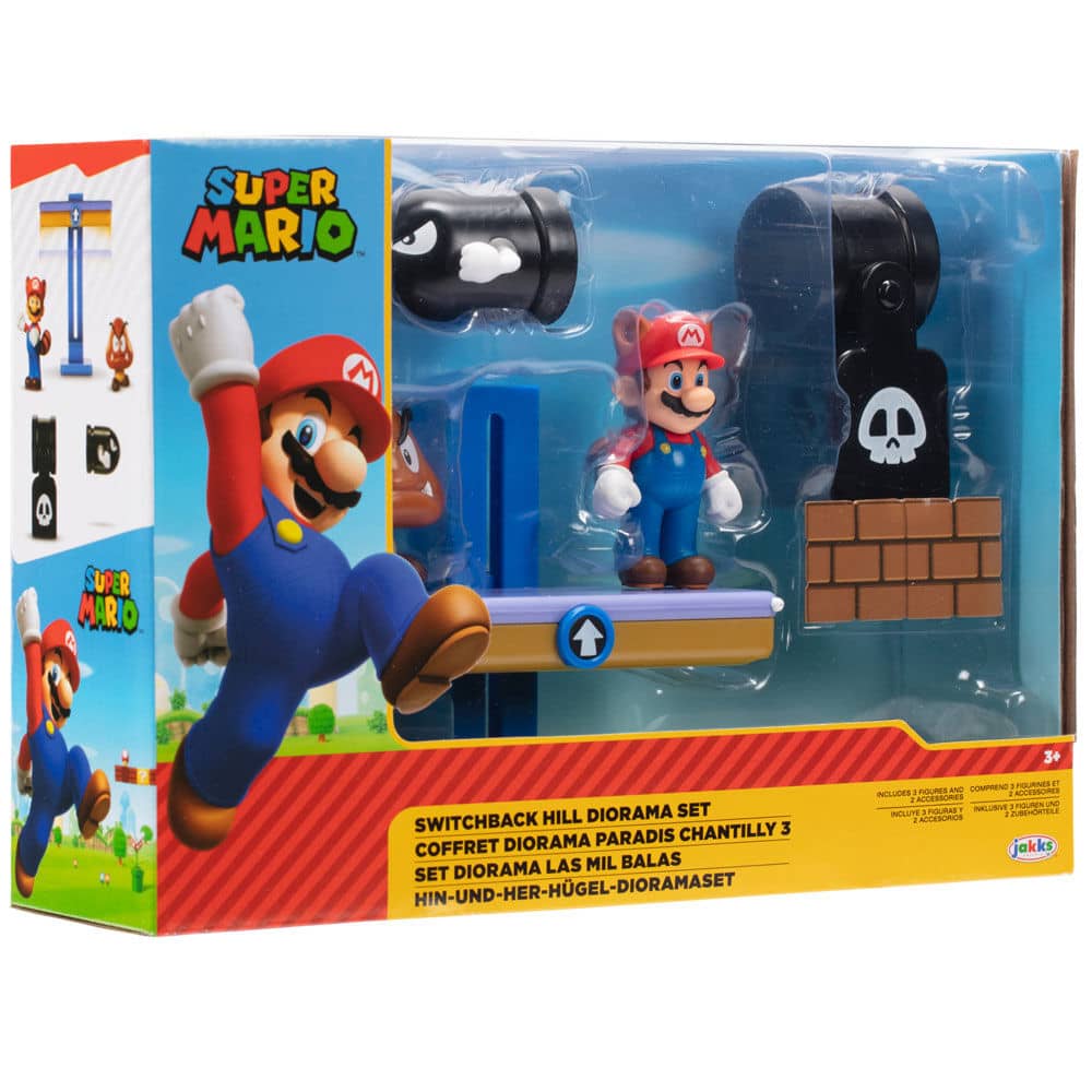 Set diorama Switchback Hill Super Mario Bros 6cm - Espadas y Más