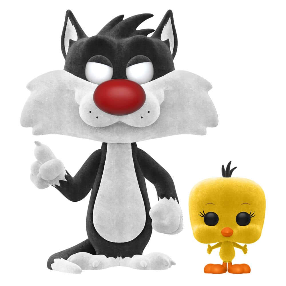 Set figura POP & Tee Looney Tunes Sylvestre and Tweety Flocked Exclusive - Espadas y Más