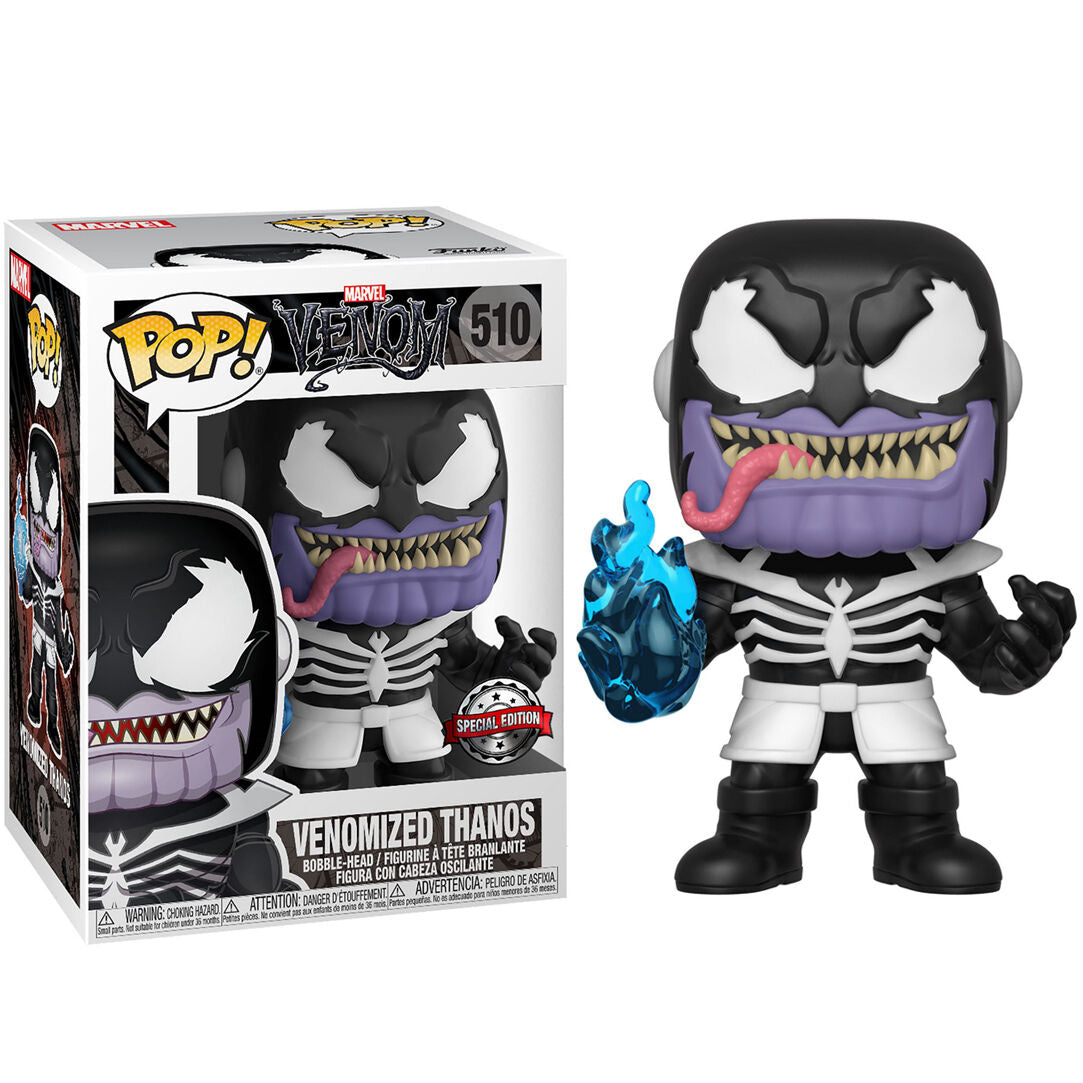 Set figura POP & Tee Marvel Venom Venomized Thanos Exclusive - Espadas y Más