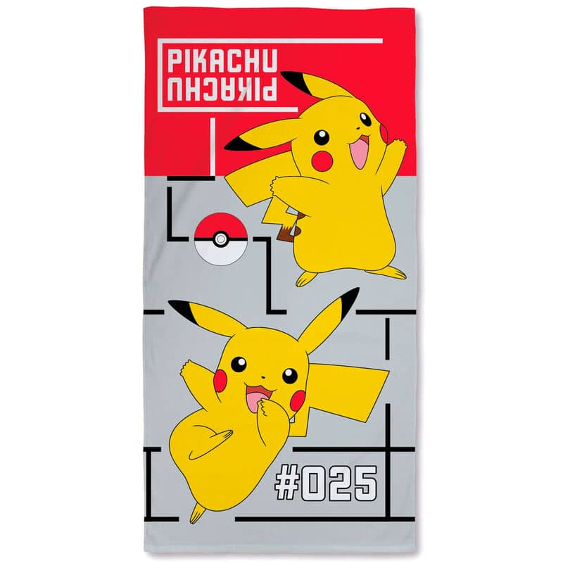 Toalla Pikachu Pokemon algodon - Espadas y Más