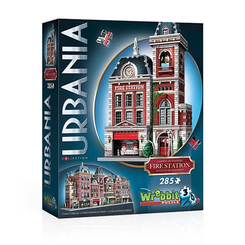Puzzle 3D Wrebbit estación de bomberos - Urbania W3D0505 - Espadas y Más