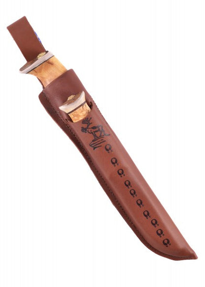 Cuchillo de caza doble grande Kaksoispuukko iso - Wood Jewel  WJ-23KI - Espadas y Más