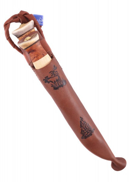 Cuchillo doble Kaksoispuukko sarvihatulla, Wood-Jewel WJ-23KVS - Espadas y Más