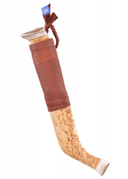 Cuchillo de caza con funda de abedul rizado,Wood-Jewel WJ-23TMR - Espadas y Más