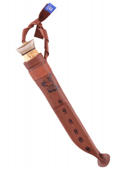 Cuchillo de caza Vuolupuukko sarvihatulla, Wood-Jewel WJ-23VS - Espadas y Más