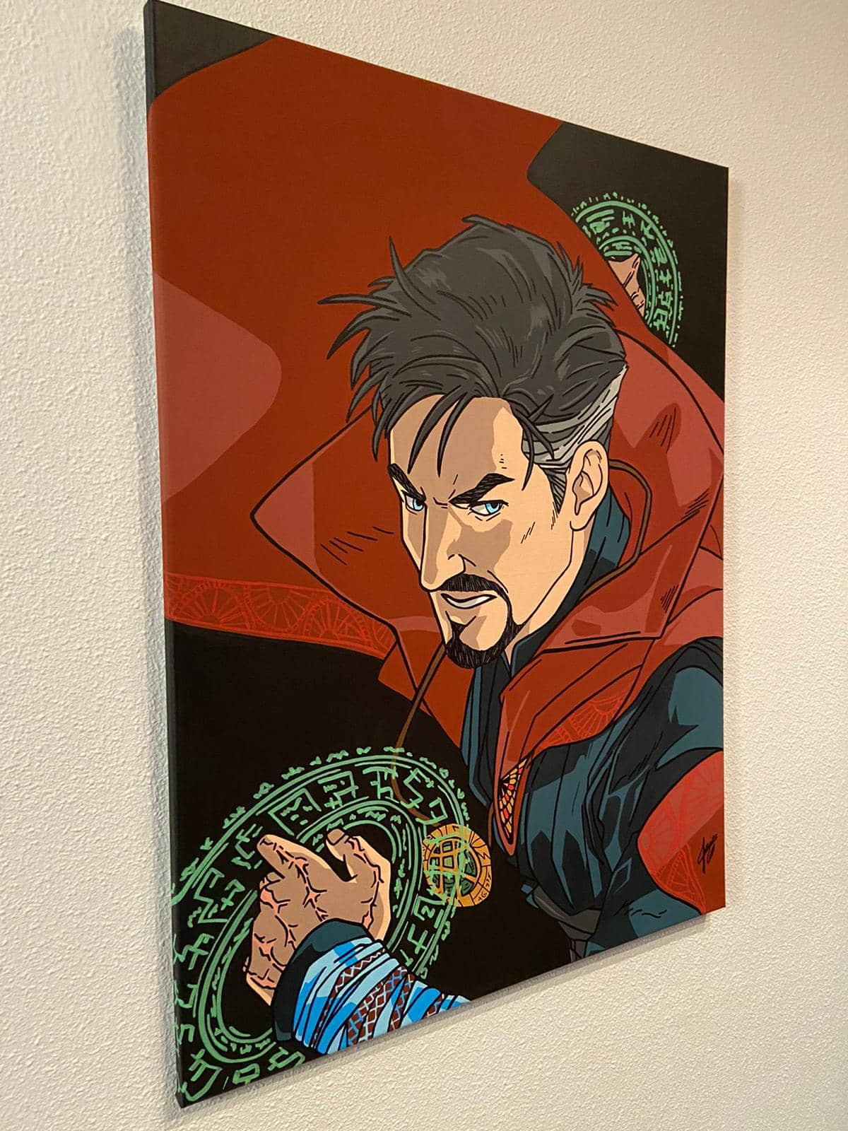 Cuadro Doctor Strange 80 x 60 pintado a mano - Espadas y Más