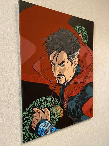 Cuadro Doctor Strange 80 x 60 pintado a mano - Espadas y Más