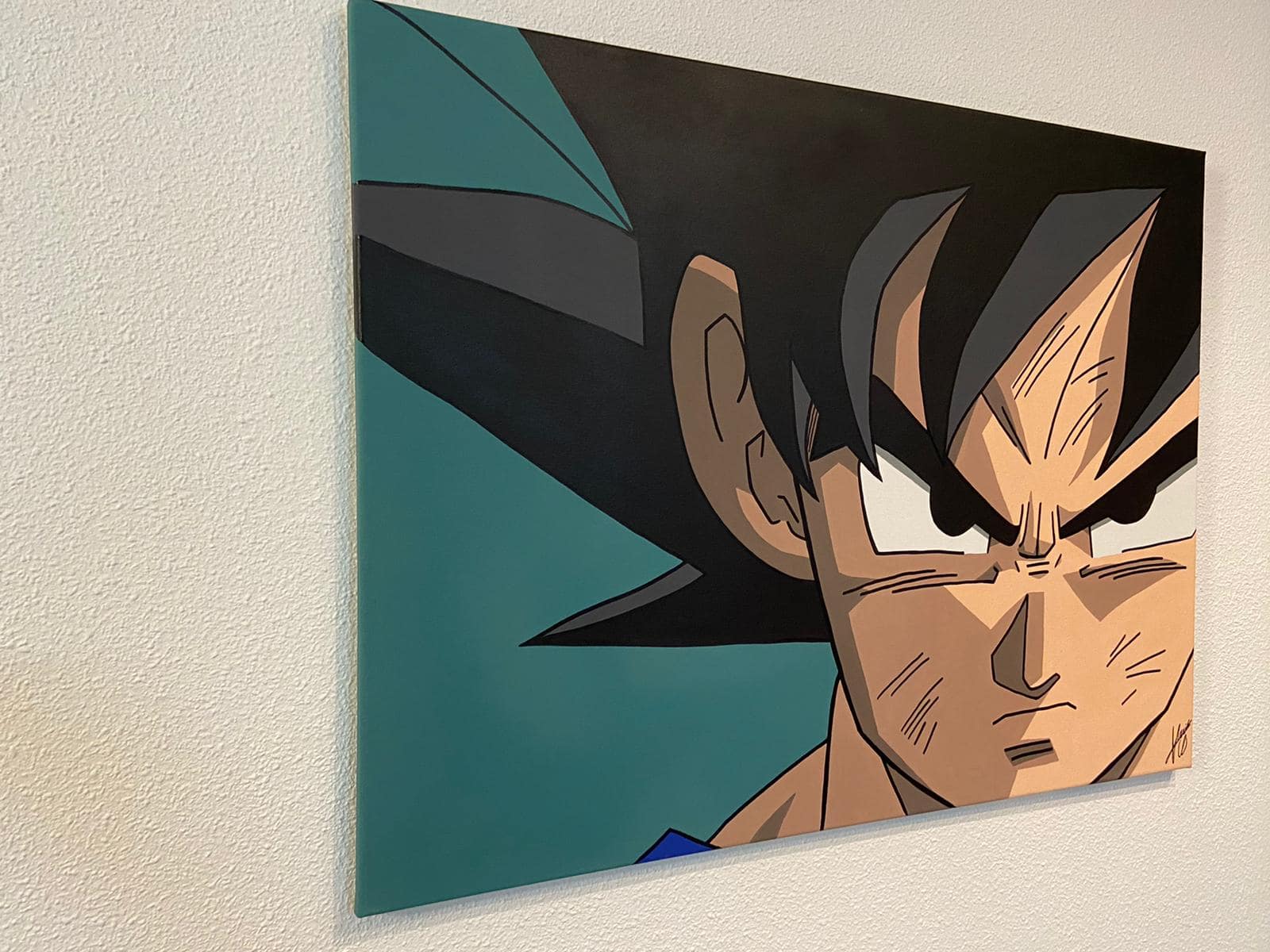 Cuadro doble Goku y Giren 80 x 60 cm hecho a mano - Espadas y Más