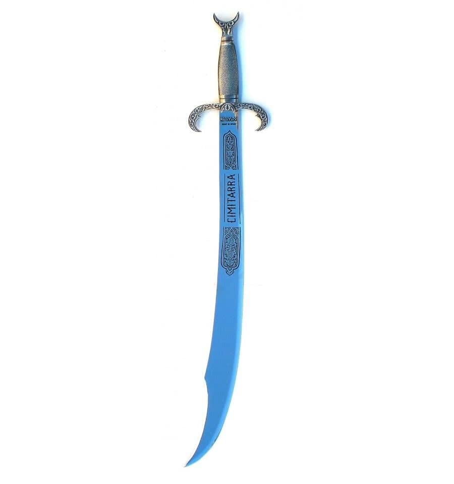 Espada medieval Cimitarra Árabe como las cimitarras árabes históricas. Realizada en Toledo y vendida por Espadas y más