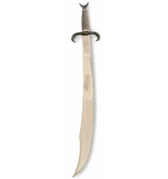 Espada medieval Cimitarra Árabe como las cimitarras árabes. Espada de Toledo y vendida por Espadas y más