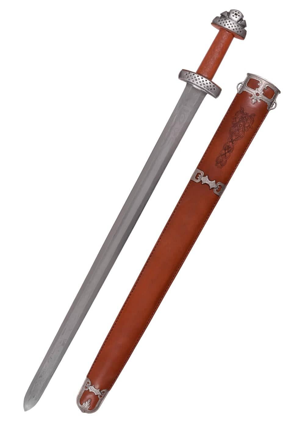 Espada vikinga de Trondheim - Acero de Damasco HN-SH2296 - Espadas y Más