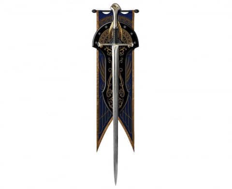 Espada vikinga con esath, acero de Damasco Inicio