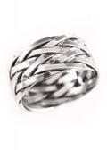 Imagen de Anillo trenzado vikingo Hedin hecho de plata 1404082020 parte de nuestra colección en Espadas y más, sitio oficial.