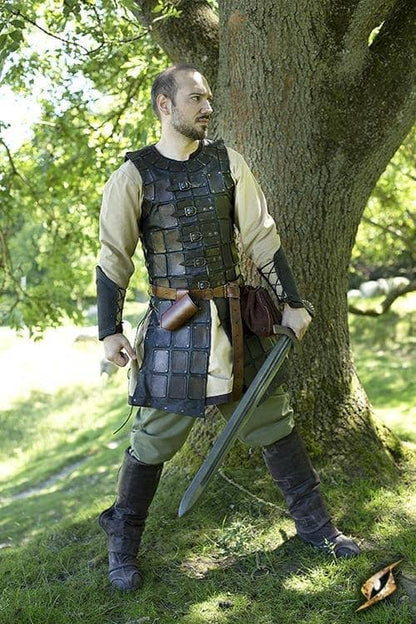 ARMADURA DE PIEL BRIGANDINE 100507 - Espadas y Más