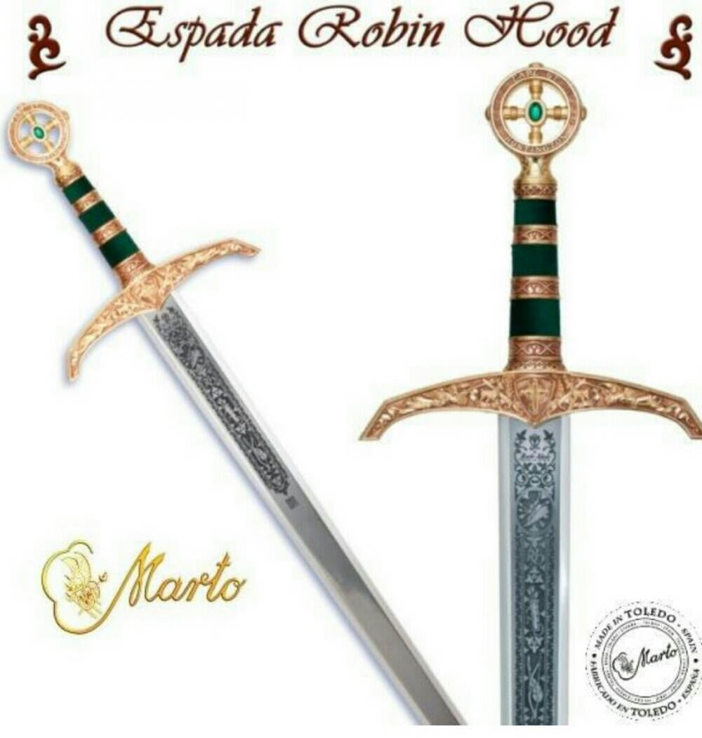 MA754 Espada Robin Hood Grabado Profundo - Espadas y Más