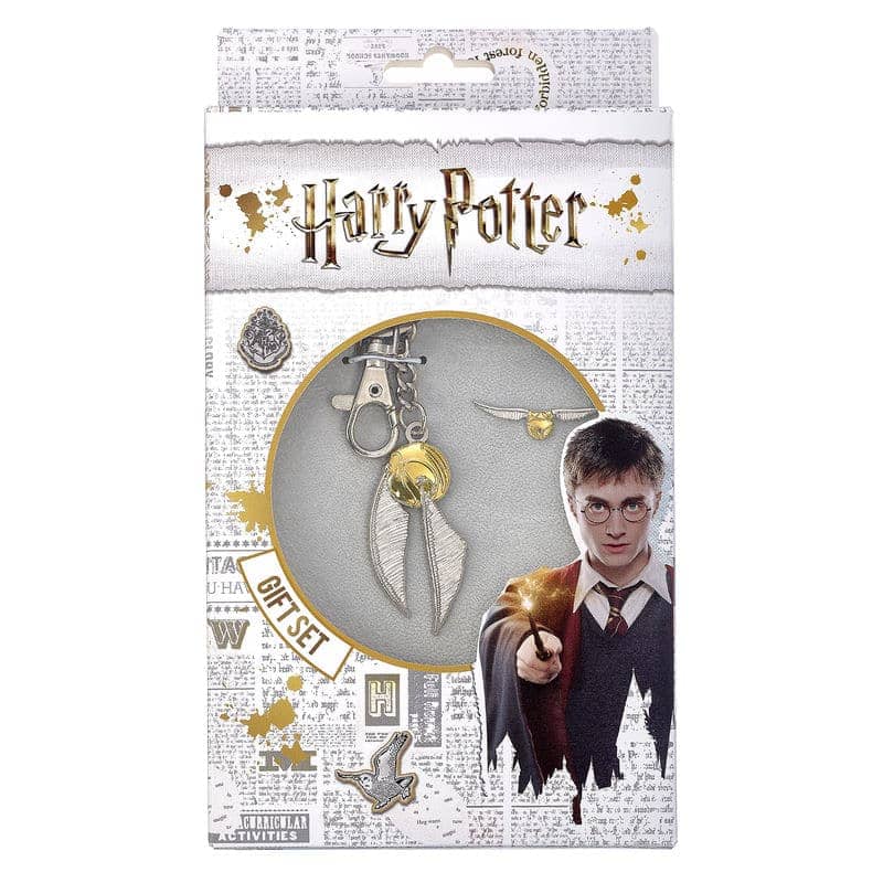 Blister llavero + pin Golden Snitch Harry Potter - Espadas y Más