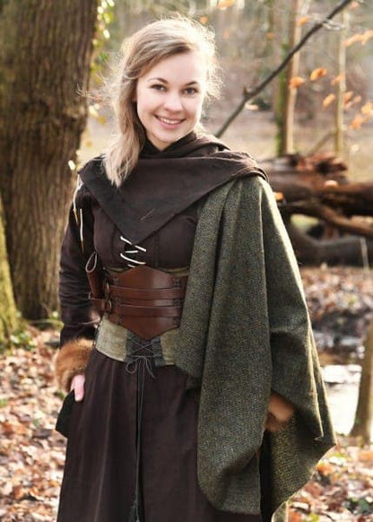 Imagen de Bodice de terciopelo medieval Anik, verde 1280023660 parte de nuestra colección en Espadas y más, sitio oficial.