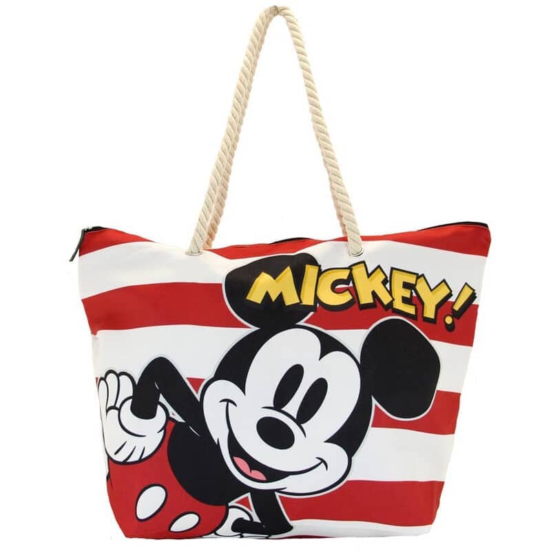 Bolsa playa Beach Stripes Mickey Disney - Espadas y Más