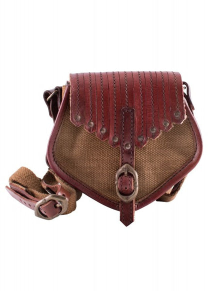 Imagen de Bolso de estilo vikingo, cuero y lona  1616619500 parte de nuestra colección en Espadas y más, sitio oficial.