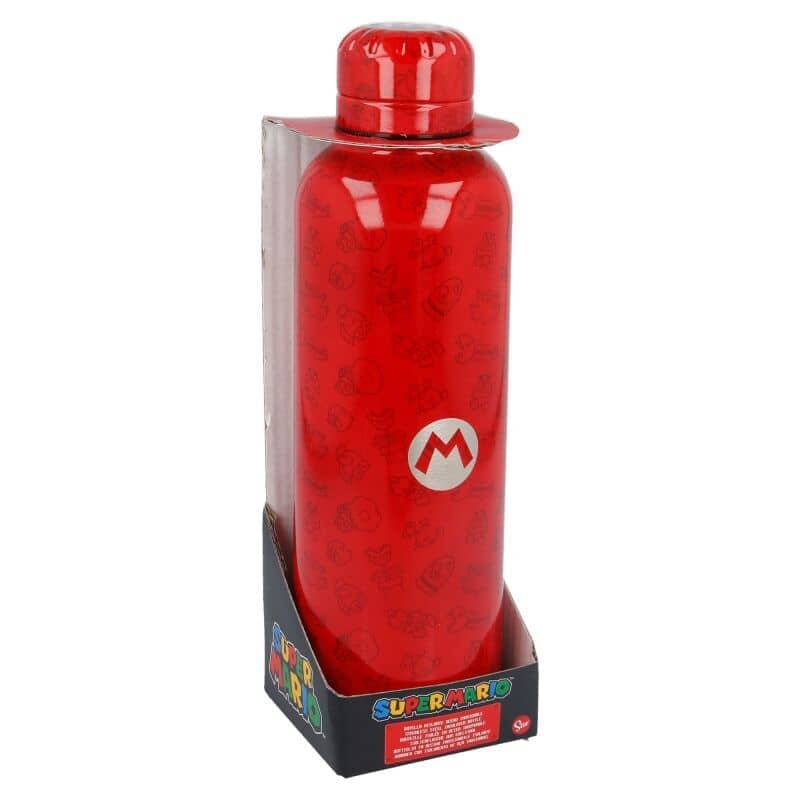 Botella acero inoxidable Super Mario Bros Nintendo 515ml - Espadas y Más