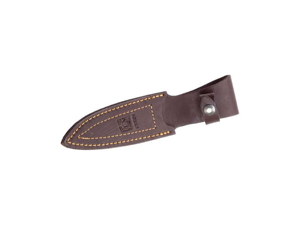 CUCHILLO DE MONTE ENTERIZO CON CACHAS EN ASTA DE TORO Y HOJA DE 9,5 CM CA16 - Espadas y Más