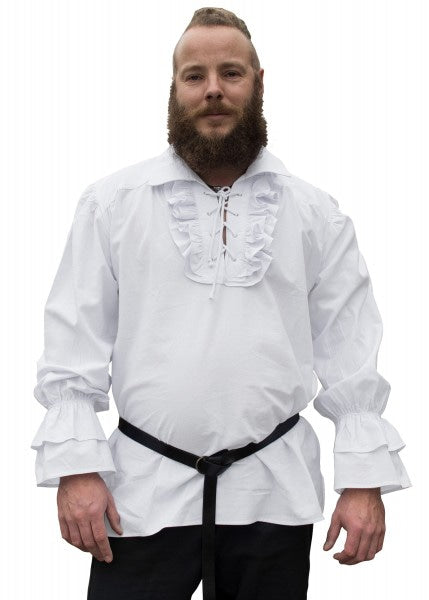 Camisa pirata medieval Henry, blanca 1280004910 - Espadas y Más