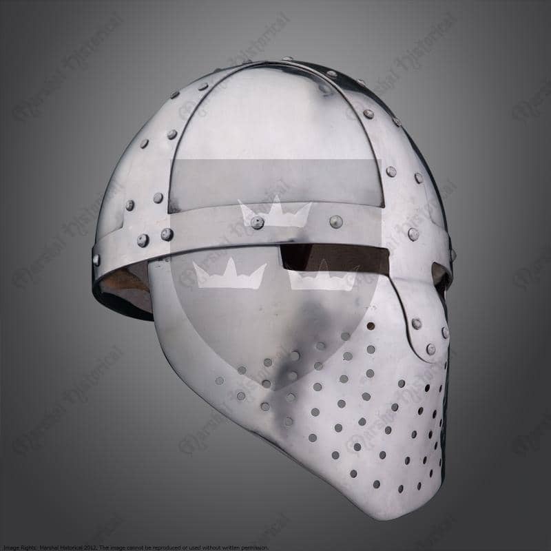 Capacete con facial acero 2mm - Espadas y Más