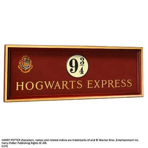 Cartel Harry Potter Hogwarts Express andén 9 y 3/4 NN7041 - Espadas y Más
