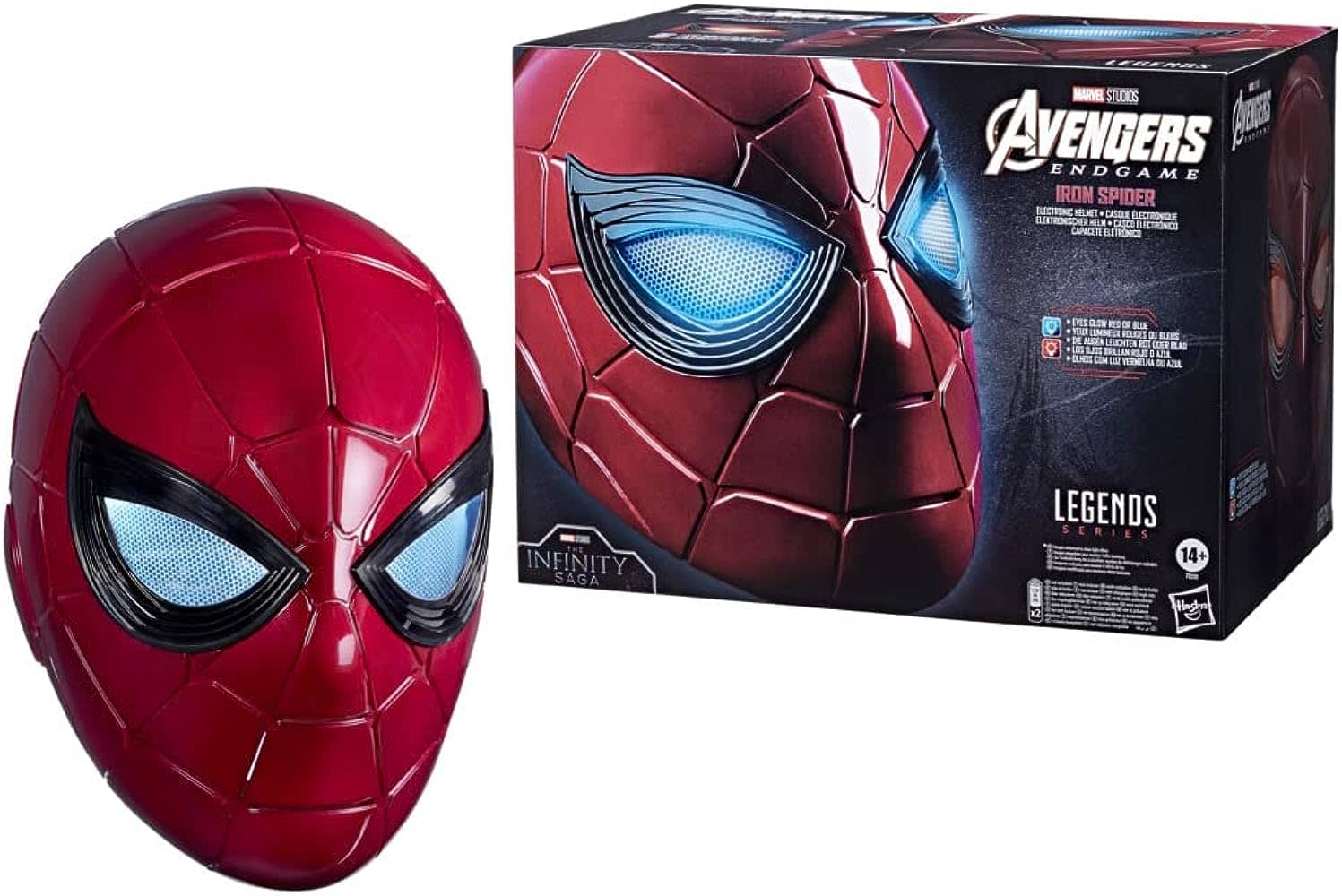 Casco electrónico Spiderman Iron Spiderman Hasbro oficial - Espadas y Más