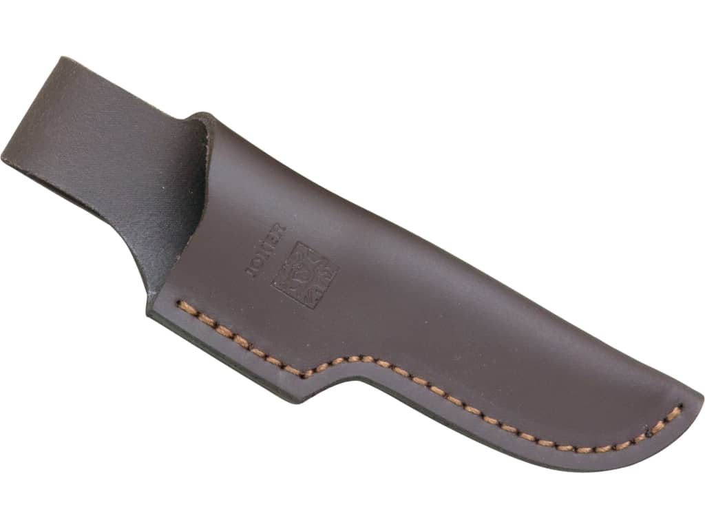 CUCHILLO DE MONTE JOKER LUCHADERA, PUÑO PUNTA ASTA CIERVO, HOJA DE 10 CM. FUNDA DE CUERO. CC69 - Espadas y Más