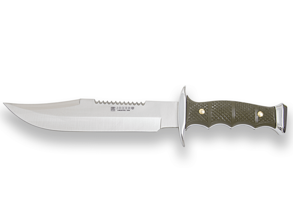 CUCHILLO CANGURO CON PUÑO ZAMAK-ABS HOJAS INOX DE 21CM Y 11CM Y FUNDA CAMUFLAJE CF93 - Espadas y Más