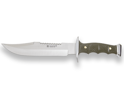 CUCHILLO CANGURO CON PUÑO ZAMAK-ABS HOJAS INOX DE 21CM Y 11CM Y FUNDA CAMUFLAJE CF93 - Espadas y Más