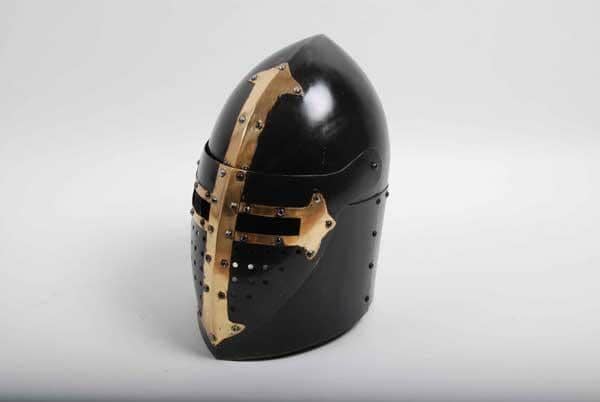 CH4135 casco templario negro - Espadas y Más