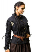 Imagen de Chaleco o Pourpoint Godfrey, Rojo oscuro o Negro IF-300521 parte de nuestra colección en Espadas y más, sitio oficial.