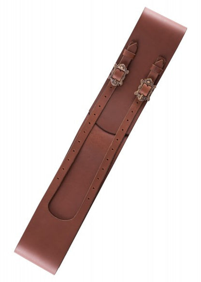 Cinturón pirata hecho de cuero con dos hebillas, varios. Colores 1616445200 - Espadas y Más