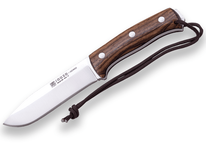 CUCHILLO BUSHCRAFT Y SUPERVIVENCIA JOKER NOMAD MANGO DE NOGAL. CN125-P - Espadas y Más