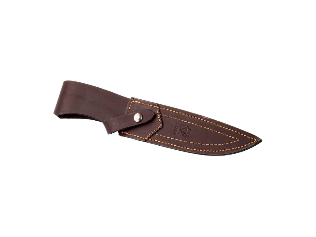 CUCHILLO DE CAZA CON PUÑO DE OLIVO Y HOJA DE 17 CM. CO37 - Espadas y Más